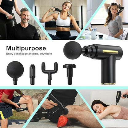 Deep Tissue Massager Gun for Neck & Legs Pain Relief – Physiotherapy Muscle Recovery Tool